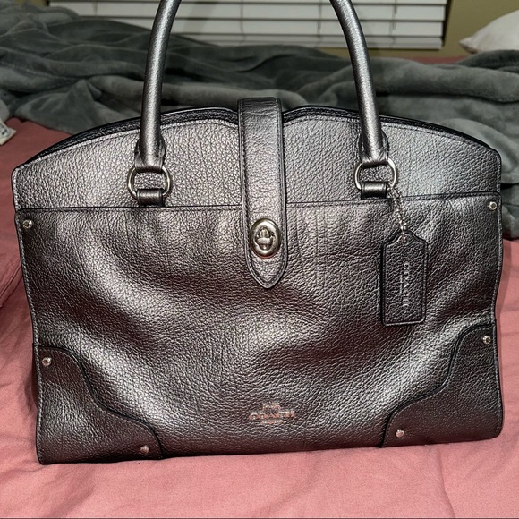 Coach Handbags - Coach Mercer Pebbled Leather Satchel  Style #59987- previously used